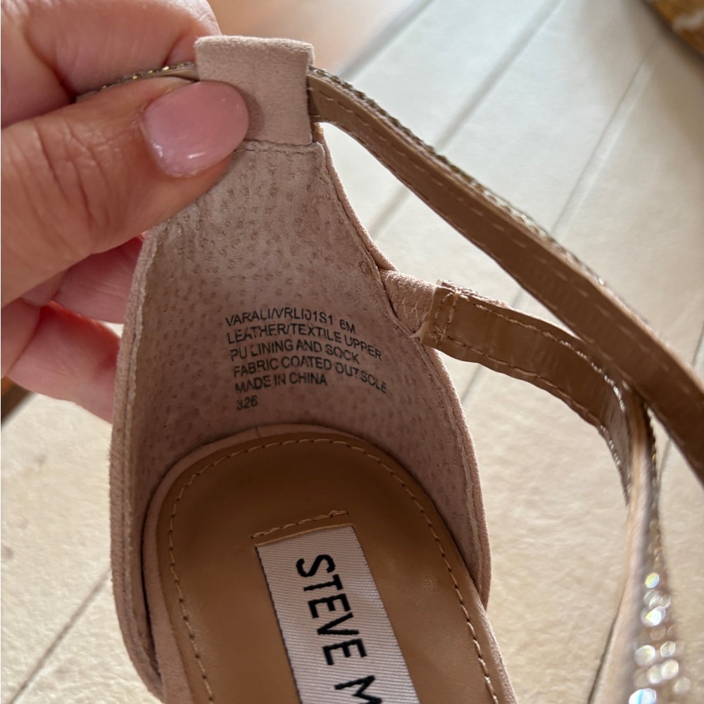 Steve Madden Nude Rhinestone Heels - Picture 4 of 4